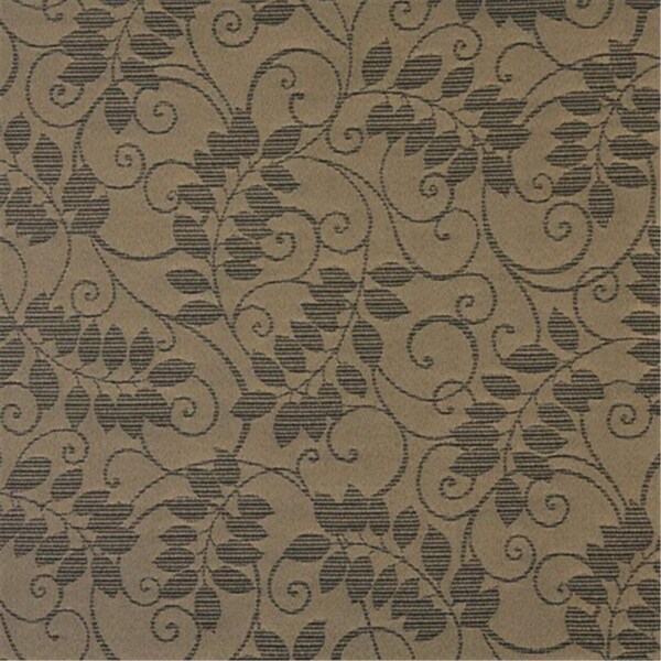 Designer Fabrics 54 In. Wide Black- Floral Vine Outdoor- Indoor- Marine Scotchgarded Fabric F631 - main